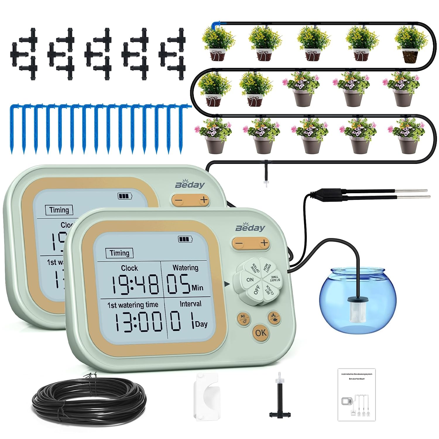Plant Sensor - Système d'arrosage automatique pour 15 pots,