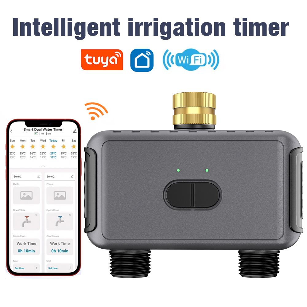 Smart Garden Kit - Programmateur d'arrosage automatique Wi-Fi à double