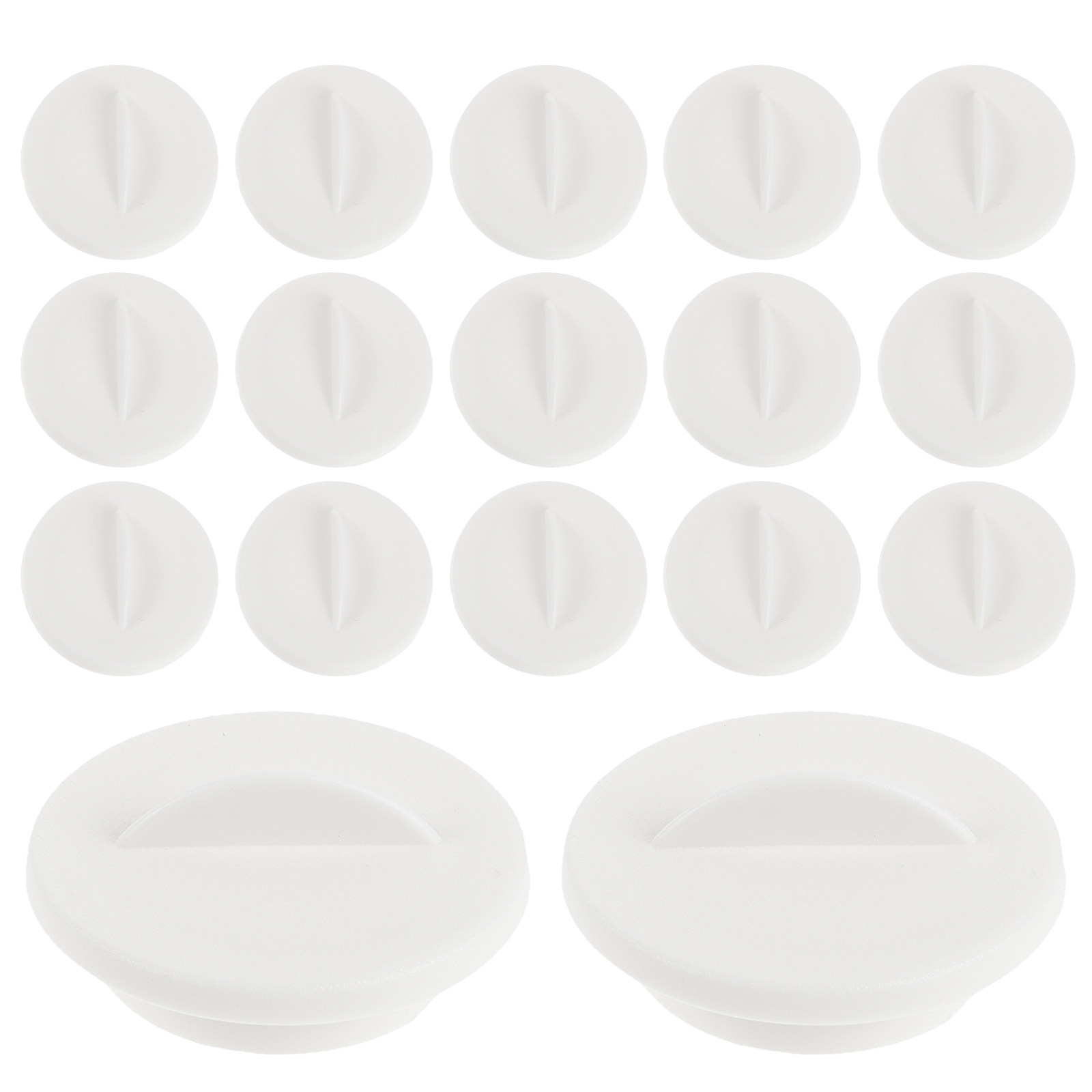 Indoor Garden Kit - 24 pièces de capuchons ronds blancs