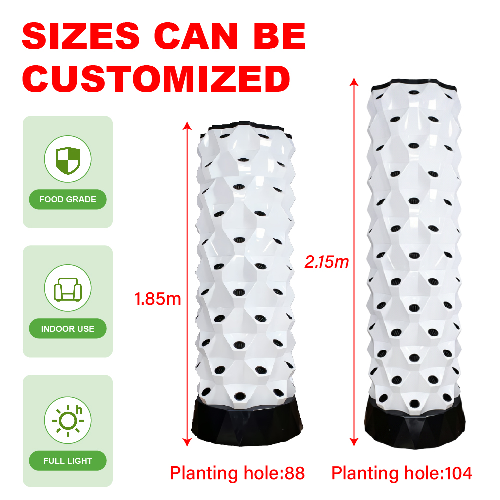 Hydroponic Tower - Réservoir d'eau en plastique moderne de