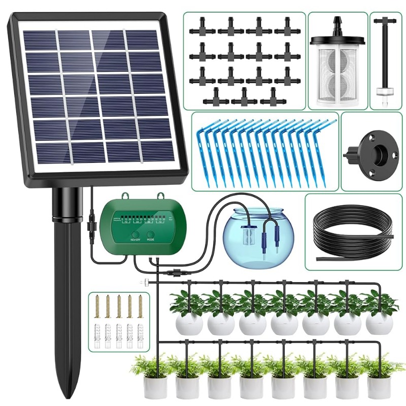 Smart Pot - Kit d'irrigation solaire Intelligent 6V 2W,