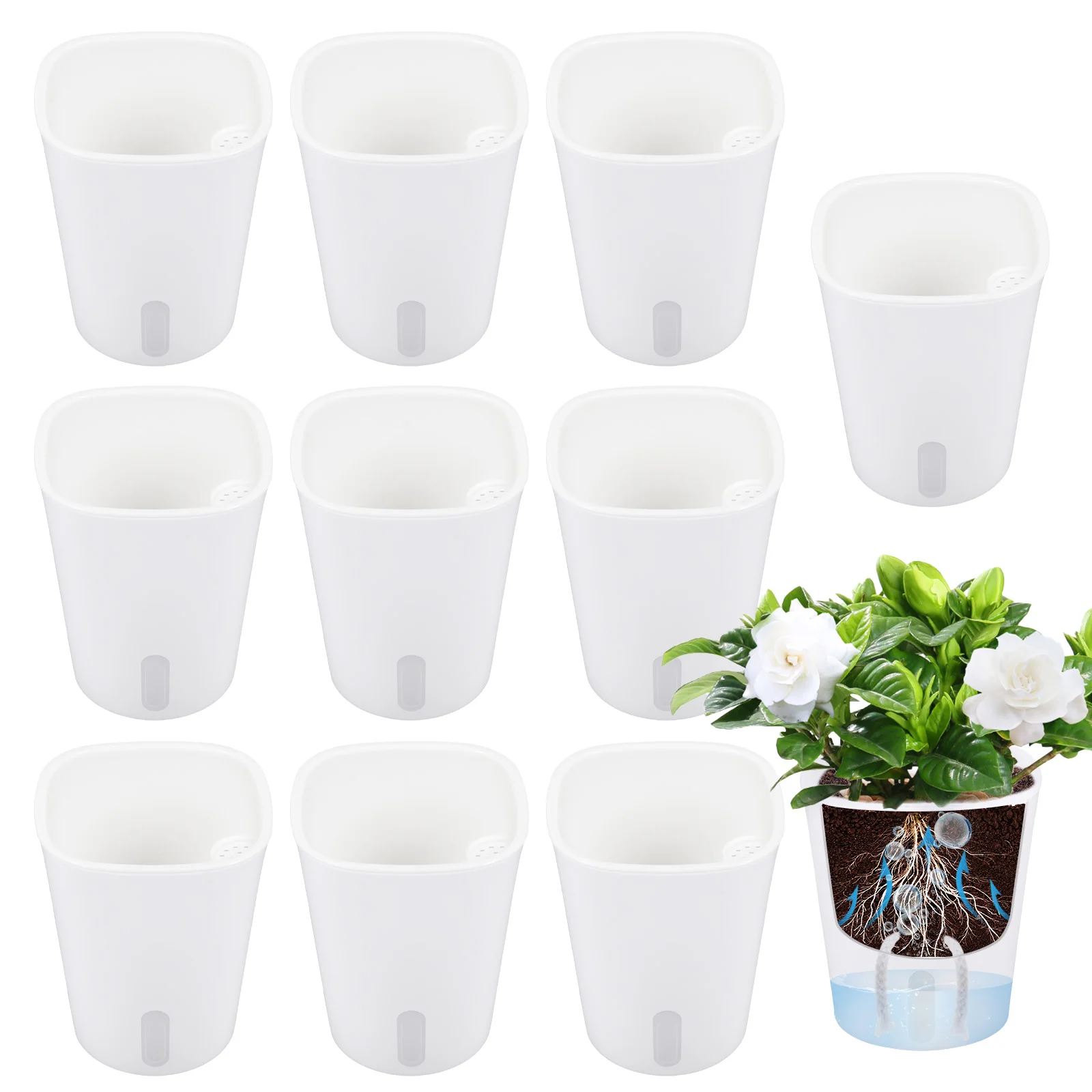 Hydroponic Grow Pod - Lot de 10 pots de fleurs