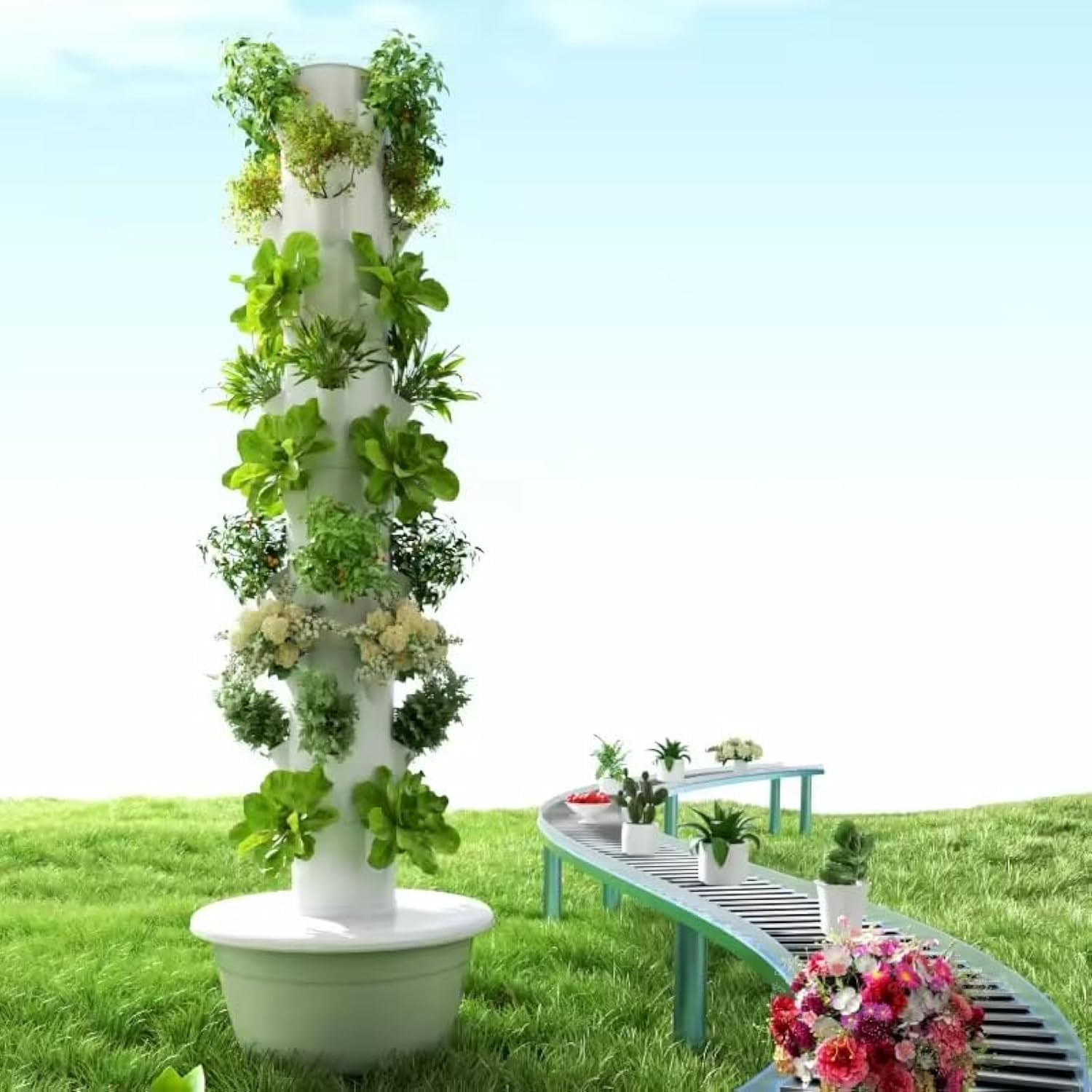 Hydroponic Tower - Tour de culture hydroponique verticale, tour