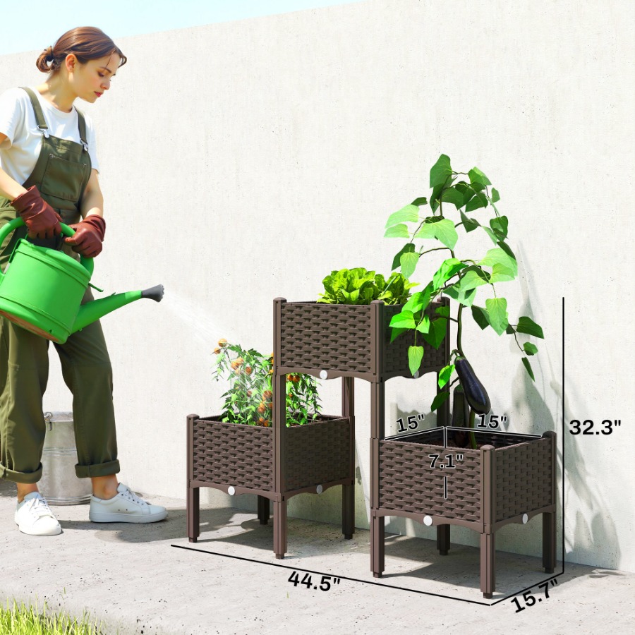 Bac de jardin surélevé en plas - Self Watering Planter avis et prix