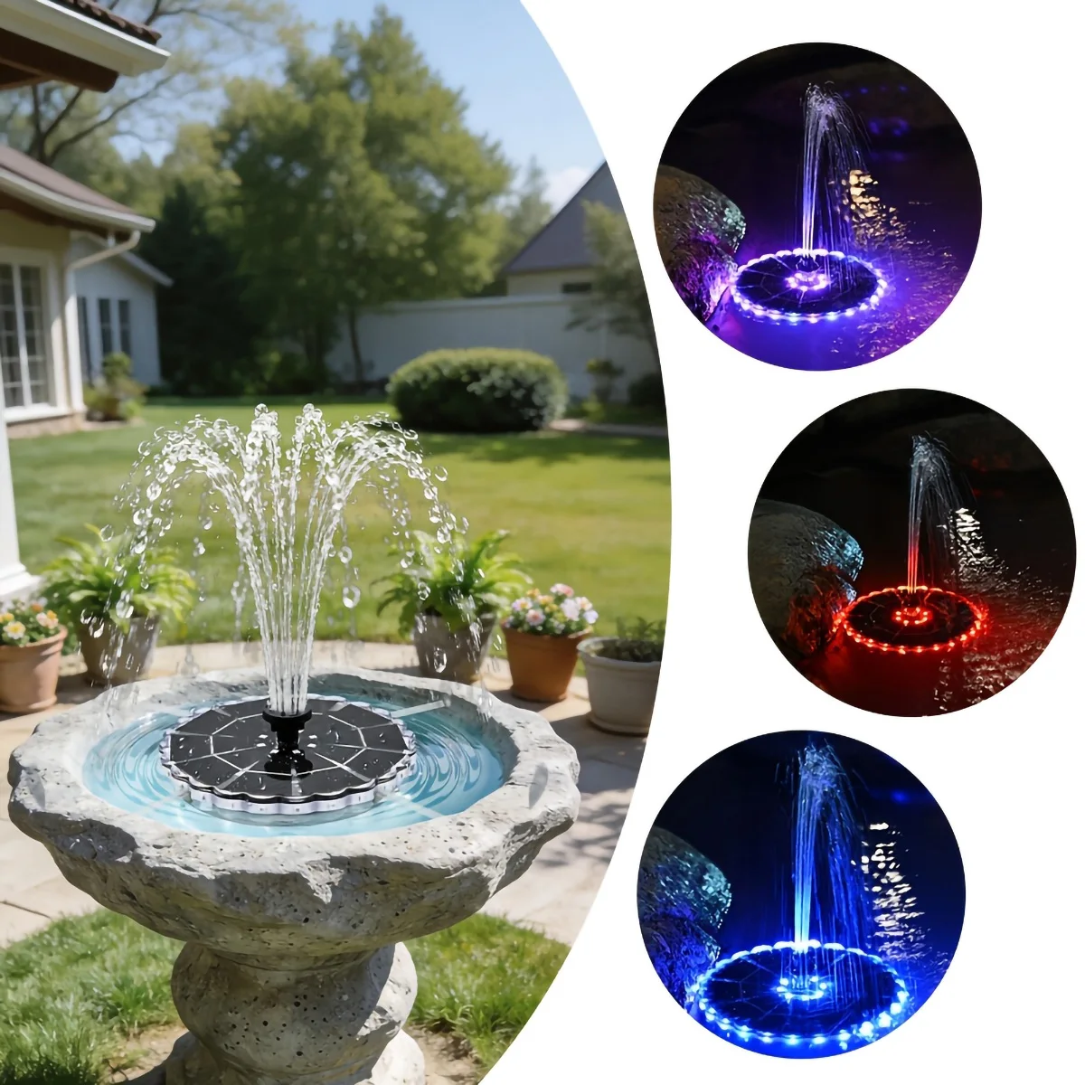 Fontaine solaire extérieure 3, - Indoor Garden Kit avis et prix
