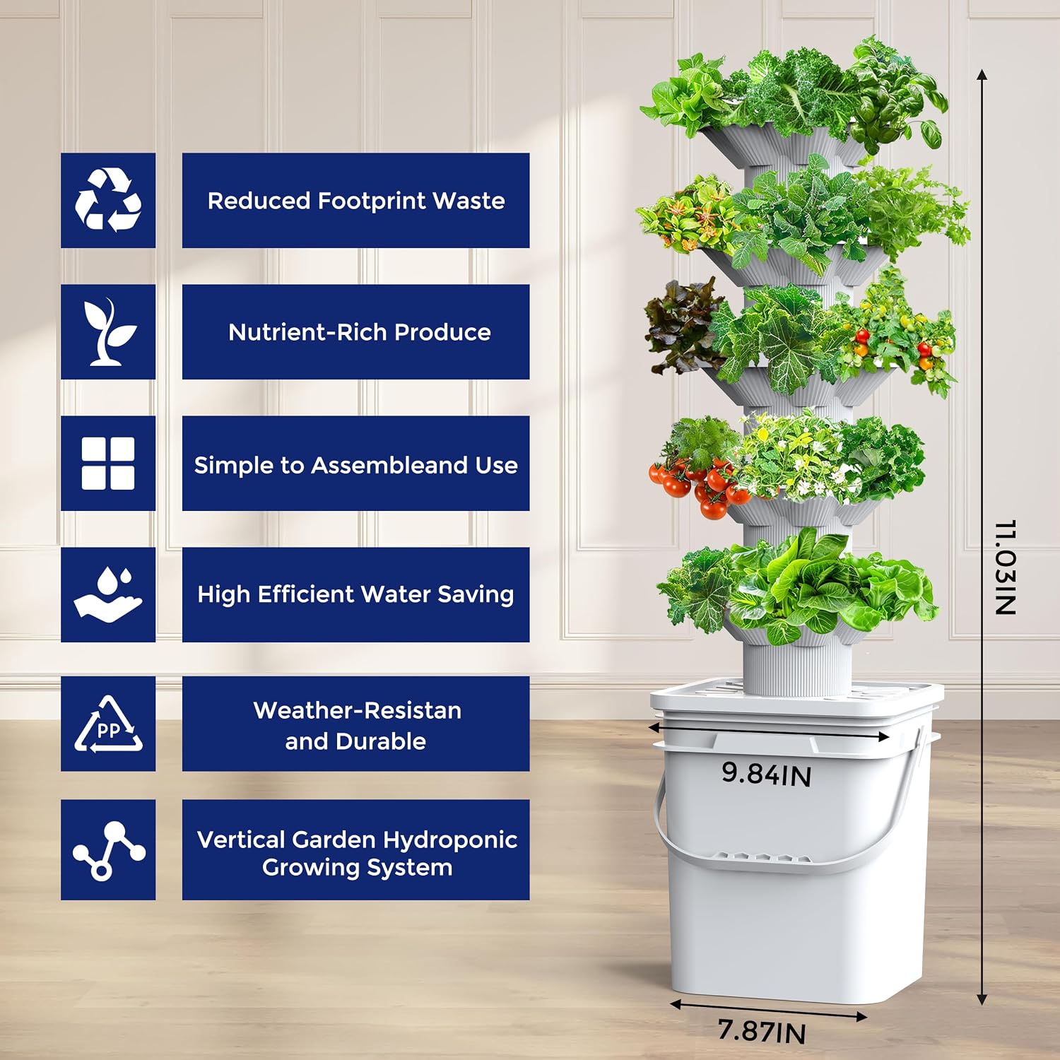 Kit de système de culture hydr - Hydroponic Tower avis et prix