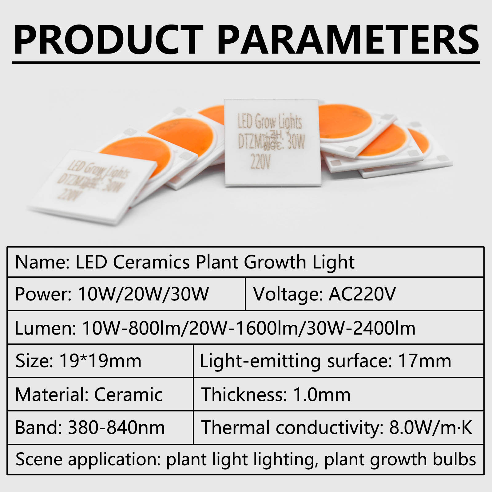 Puces LED COB pleine ampoule e - Plant Grow Light Full Spectrum avis et prix